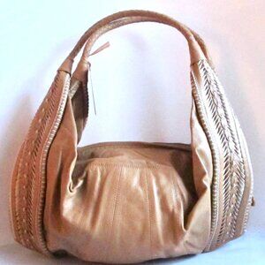 Clever Carriage Company Bag Tan Leather Craft Hobo Bag